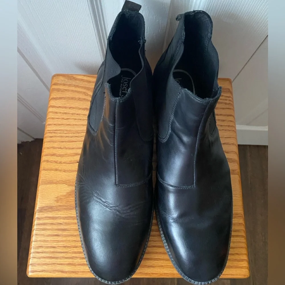 Josef Seibel Black Leather and Suede Chelsea Boots SZ 45 (11-11.5 US)